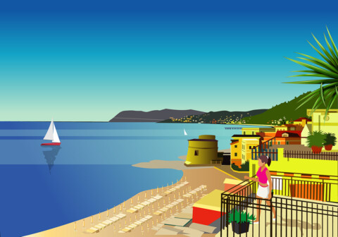 Panorama con il torrione